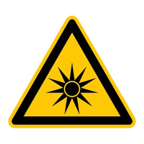 Warnung Vor Optischer Strahlung Folie Sk Sl Mm Aufkleber Shop