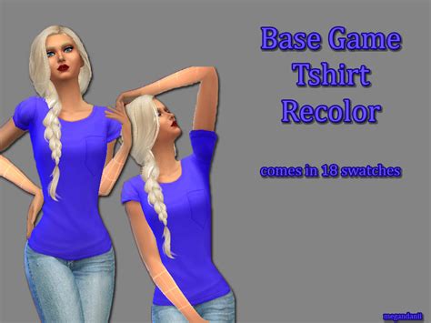 The Sims Resource Megandaniis Base Game Tshirt Recolor