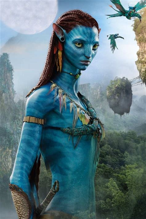 Avatar, fille bleu iPhone X,8,7,6,5,4,3GS Fonds d'écran Télécharger