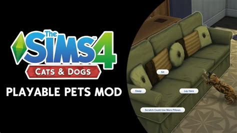 Sims 4 Control Pets Mod Playable Pets Mod For The Sims 4 Download 2020