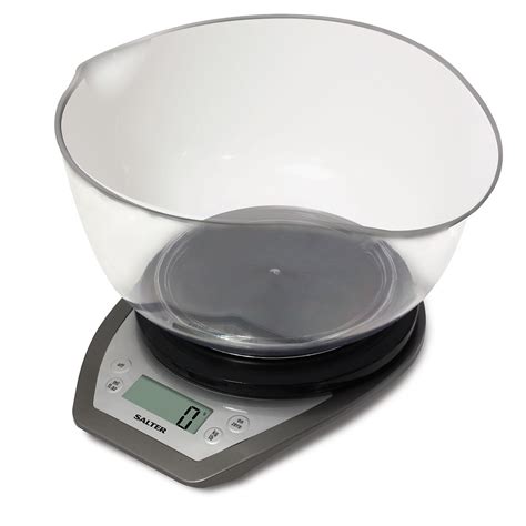 The ideal addition to any style of kitchen, t. Salter Digital Kitchen Scales with Mixing Bowl - Black ...