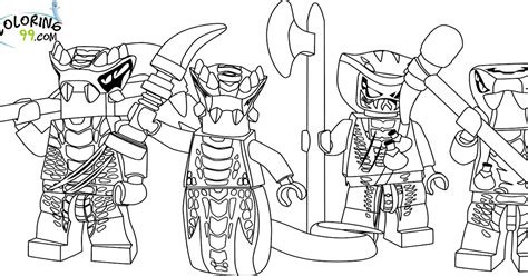 Lego Ninjago Serpentine Pages Coloring Pages