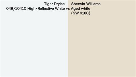 Tiger Drylac 049 10410 High Reflective White Vs Sherwin Williams Aged