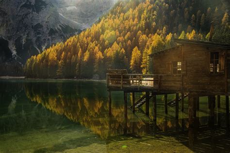 Wallpaper Sunlight Landscape Forest Fall Mountains Italy Lake