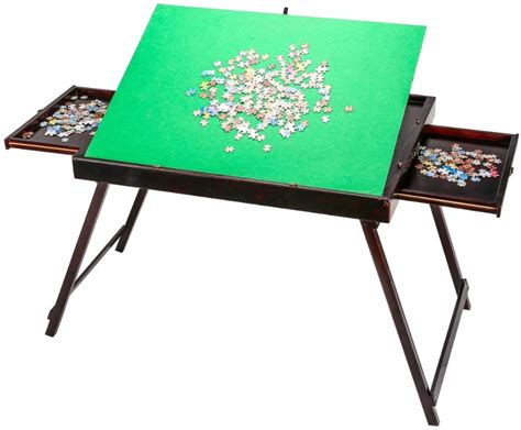 （us Stocking） Wooden Jigsaw Puzzle Table With Drawers Puzzle Table For