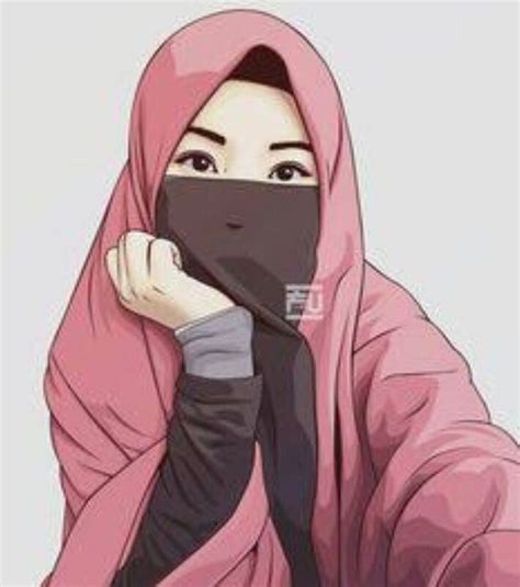 how to draw hijab cartoon at how to draw