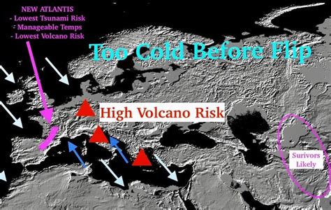 Map Of Safe Zones And Risk Areas After Pole Shift 5 