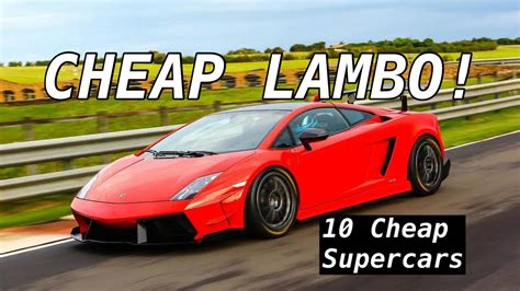 10 Dirt Cheap Supercars You Can Buy Youtube
