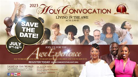 2023 Holy Convocation Registration Light Of The World