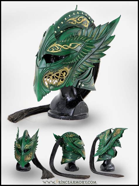 (read full description before asking questions). Green Elven Knight Helmet Compiled by =Azmal on deviantART ...