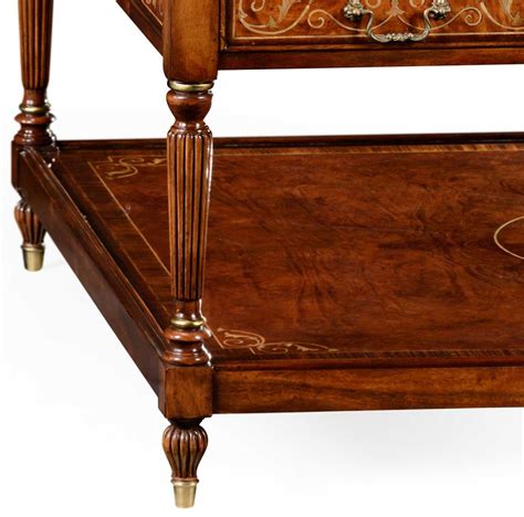 Check spelling or type a new query. Burr and mother of pearl inlaid rectangular coffee table