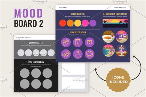 Mood Boards For Infographics Creative Illustrator Templates