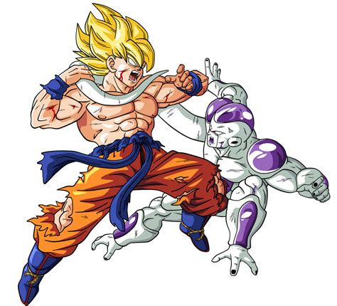 Goku VS Freezer By BardockSonic Dragon Ball Painting Dragon Ball Artwork Goku Y Freezer Goku