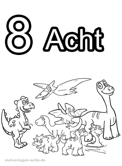 Numbers 1 - 10 Coloring Pages - Coloring Home
