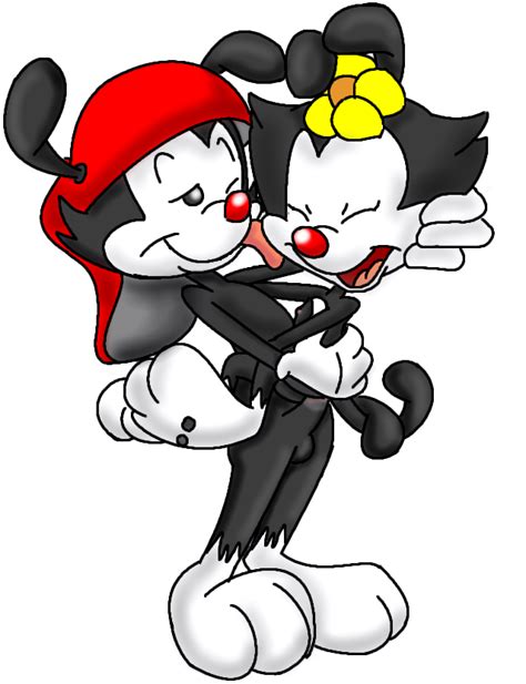 rule 34 animaniacs black fur carrying color dot warner female feral flat chest flower fur hat