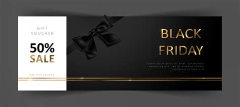 Premium Vector Black Friday T Voucher Commercial Discount Coupon