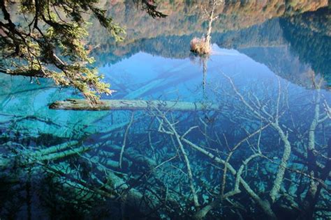 Crystalline Turquoise Lake Jiuzhaigou National Park China