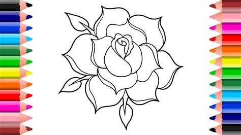 How To Draw Rose For Kids | Step by Step | Drawing and ... So, you have two options how to draw a realistic and open rose step by step?