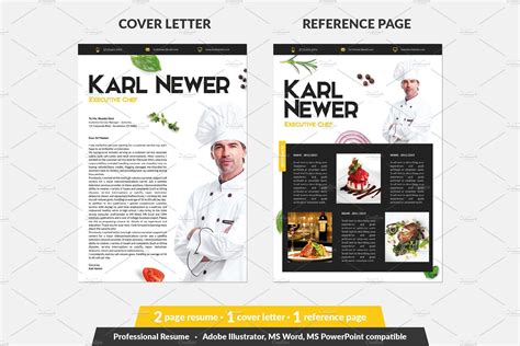 Below you can find an executive сhef cover letter sample that is generated by the getcoverletter editor. Executive Chef Resume Template #sized#Font#font#Install ...