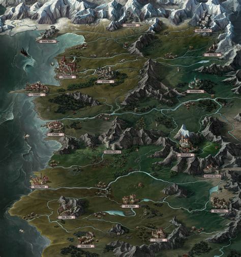 Map of the continent witcher - zoomreader