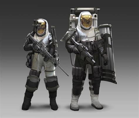 Artstation Combat Eva Suits Mahea Rodrigues Futuristic Armor Sci