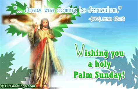 A Holy Palm Sunday Free Palm Sunday Ecards Greeting Cards 123 Greetings