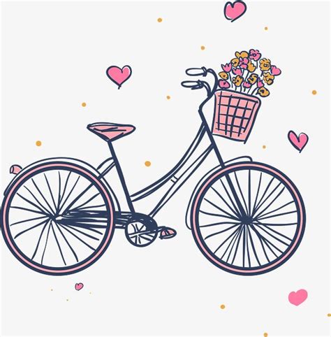 Maybe you would like to learn more about one of these? Pink Bikes And Flower Baskets, Clipart Bike, Bike Hand ...