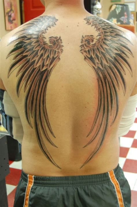 Looking for the perfect design? Cool Wings Tattoo For Mens Back Pictures : Fashion Gallery