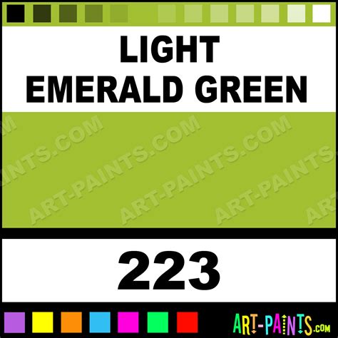 Light Emerald Green Extra Fine T7 Gouache Paints 223 Light Emerald