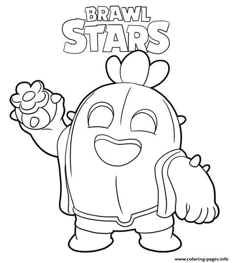 Brawl Star Spike Free Coloring Pages