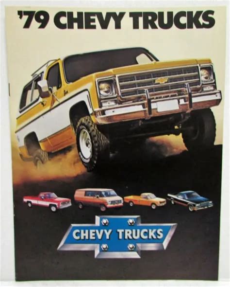 1979 Chevrolet Trucks Sales Brochure Blazer Suburban El Camino Pickups