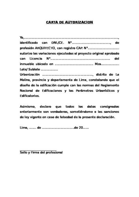 Carta De Autorizacion Modelo Kulturaupice Vrogue Co