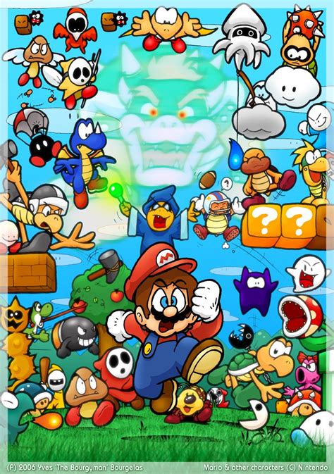 21 Years Of Enemies By Thebourgyman On Deviantart Mario Bros Super Mario Bros Super Mario