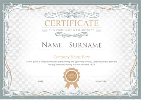Free Royalty Free Academic Certificate Illustration Vector Material