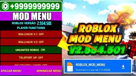Roblox Mod Menu 2554501 Roblox Modapk 2554501 Unlimited Robux