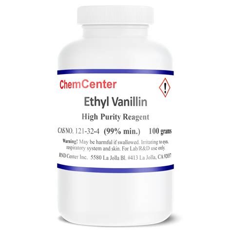 Ethyl Vanillin Vanilla High Purity 99 100 Grams Ebay