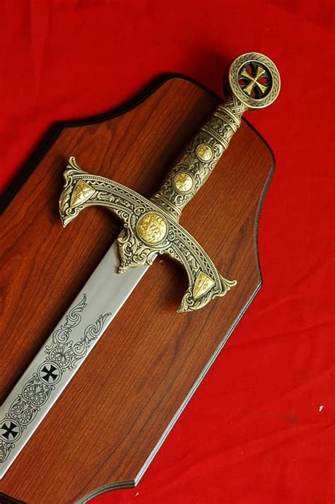 47 New Medieval Two Hand Knights Templar Crusader Sword W