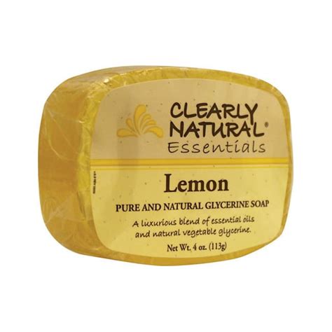 Clearly Natural Glycerine Bar Soap Lemon 4 Oz Bars