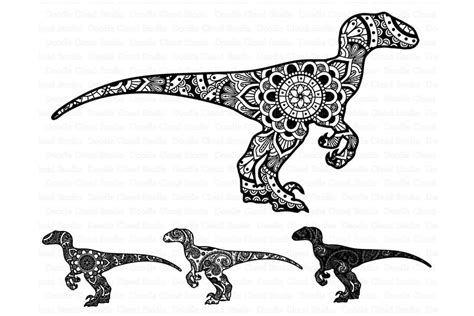 Mandala Dinosaur SVG Raptor Mandala Svg Dinosaur Mandala SVG - Etsy