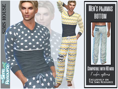 The Sims Resource Mens Pajamas Bottom