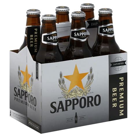 Sapporo Premium Beer 12 Oz Bottles Shop Beer At H E B