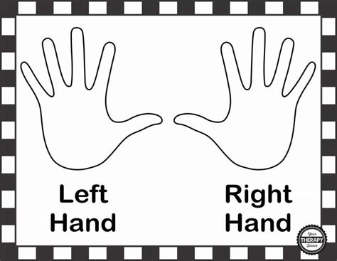 10 Right And Left Hand Worksheet For Preschool Étiquettes