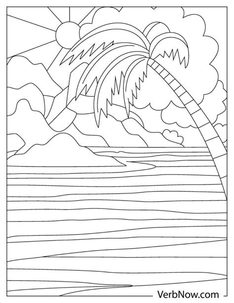 Printable Coloring Pages Of Sunsets
