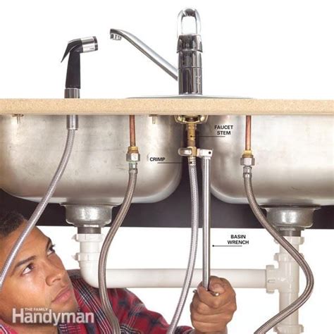 If you're unsure how to install a faucet or carry out a repair yourself, call a professional for the job. How to Fix a Leaking Sink Sprayer | Leaking kitchen faucet ...