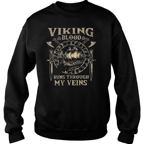 Valknut Viking Blood Runs Through My Veins Shirt