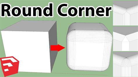 How To Use Round Corner Plugin In Sketchup Youtube