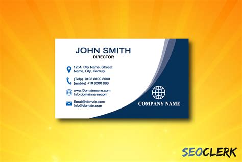 I Will Provide Business Card Design Service For 5 Seoclerks