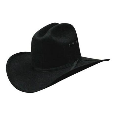 Western Express All Black Faux Felt Cowboy Hat With Black Band 7 58