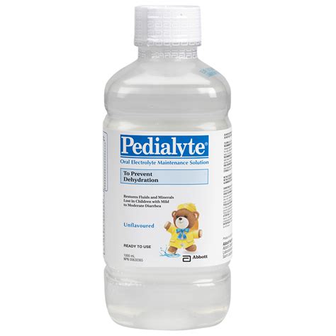 Pedialyte Oral Rehydration Solution Unflavoured 1l London Drugs