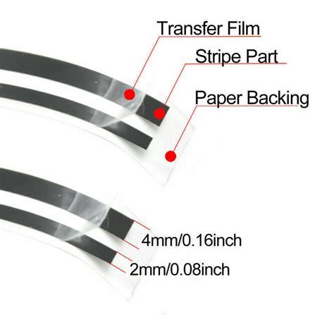 32ft White Car Body Side Stripes Auto Pinstripe Tape Decal Vinyl